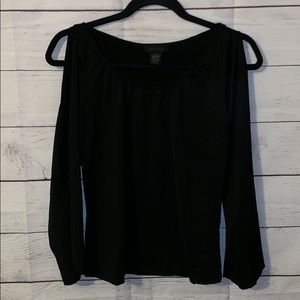 The Limited black long sleeve STRETCH top, M